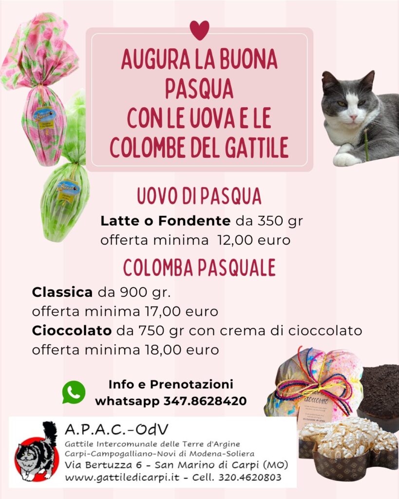 Uova e Colombe del Gattile di Carpi