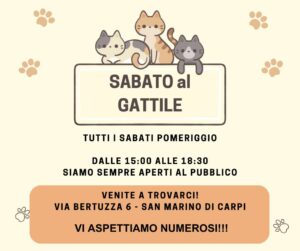 Sabato al Gattile 2026