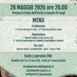 Giovedì 28 MAGGIO 2026, annuale cena di beneficenza pro Gattile e Canile!